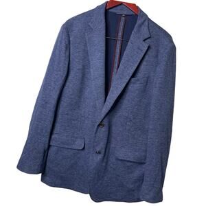 Bonobos Lanificio Fortex Woven Italy Sport Coat Blazer Blue Mens 42R
